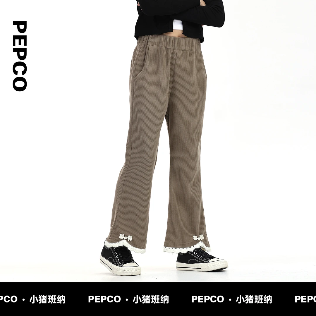 小猪班纳童装秋装新款儿童长裤中大童女童喇叭裤潮822433078