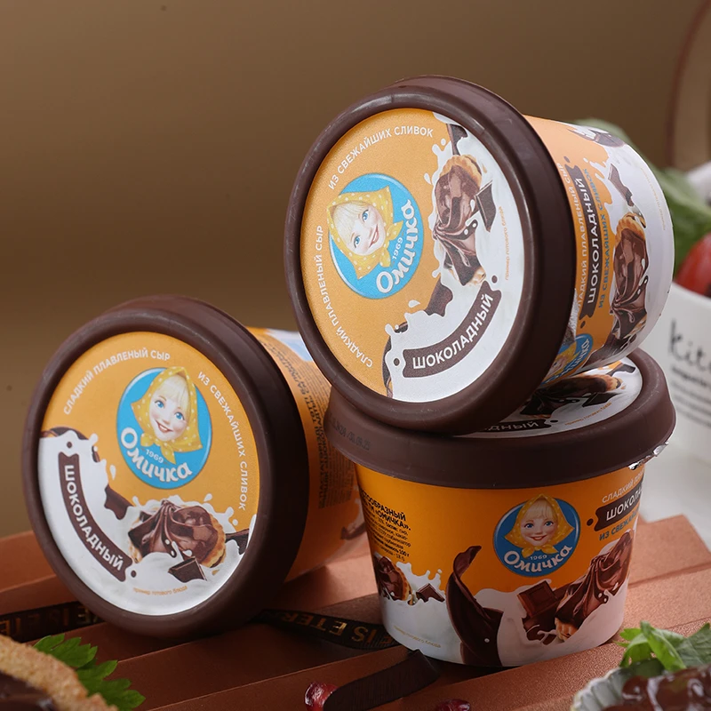 俄罗斯原装进口拉丽萨牌巧克力味涂抹干酪酱干酪奶酪制品80g*1盒