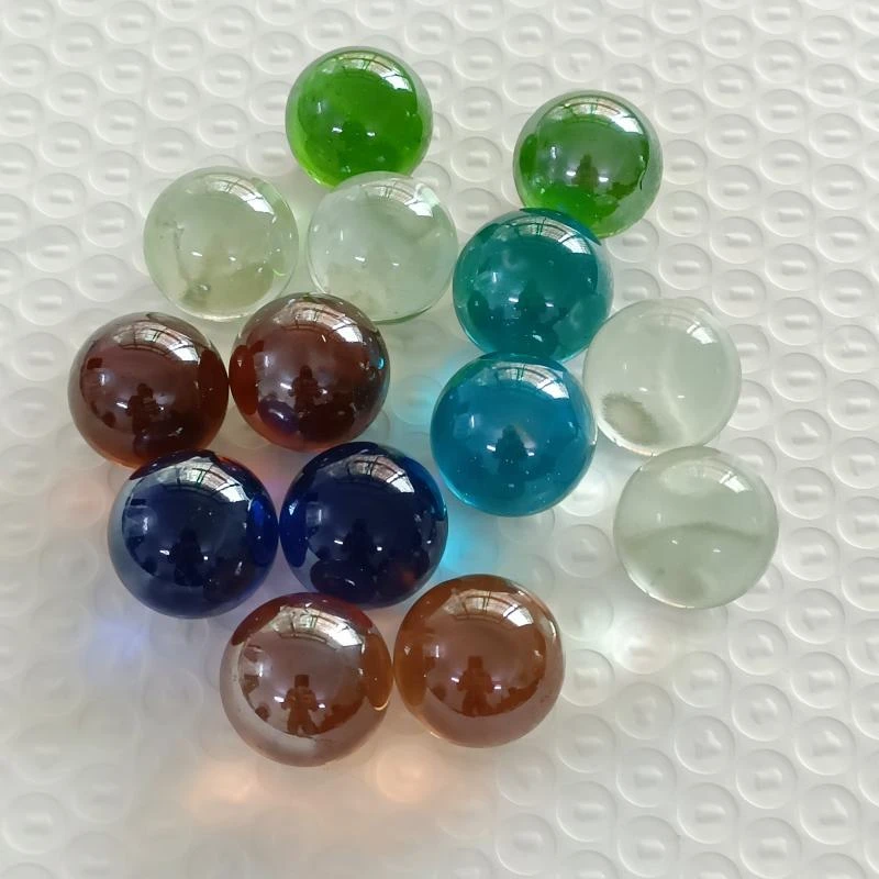玻璃球游戏机弹珠2.5cm专用25mm彩色玻璃珠子园艺鱼缸鲜花装饰珠