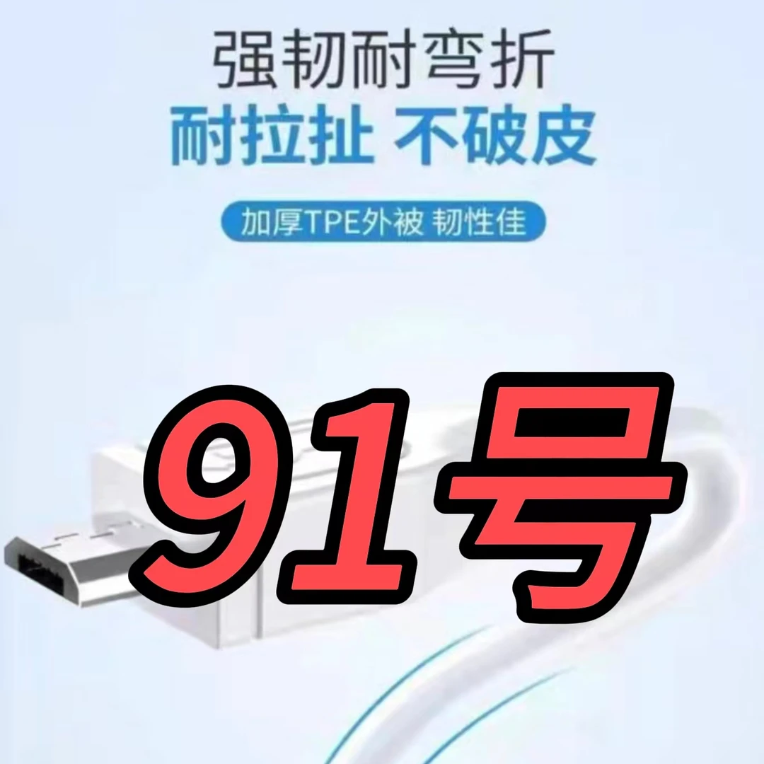 9新  （91号）数据线—以直播间讲解为准