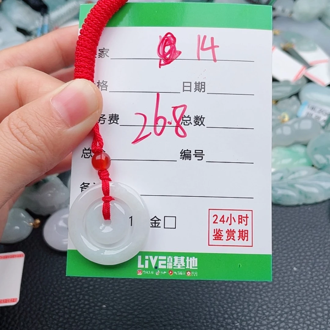 【闪购商品】翡翠颈饰未镶嵌小***酷14