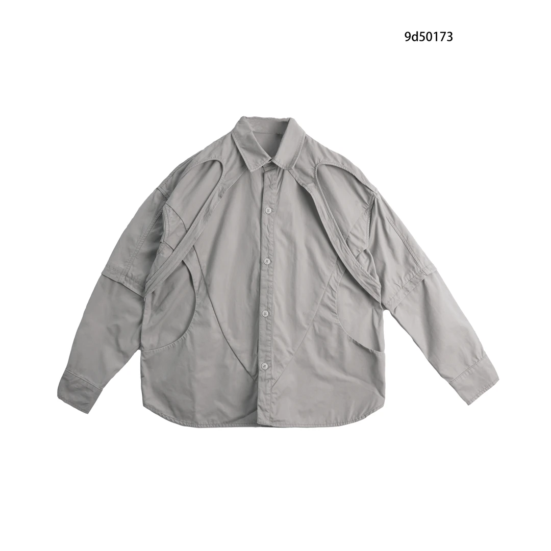 v-ro9d50173男士春秋衬衫短款秋季潮流男款时尚衣服