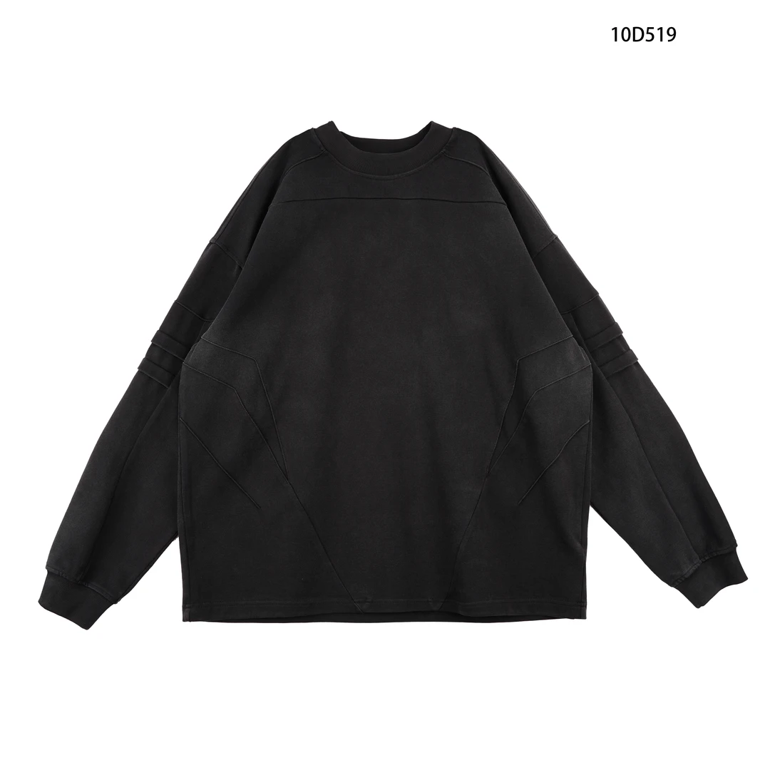 v-ro10d519男休闲针织长袖宽松时尚连帽圆领套头卫衣