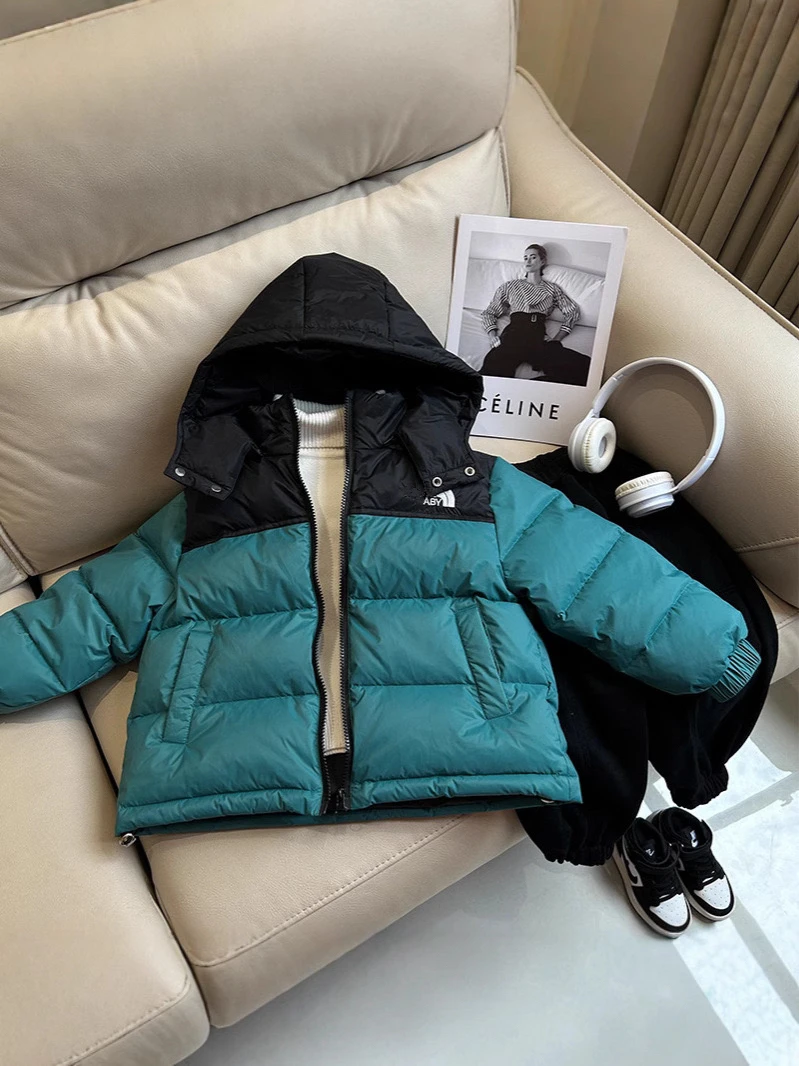 2024年冬季儿童羽绒服白鸭绒儿童韩版加厚外套洋气款（有刺绣）