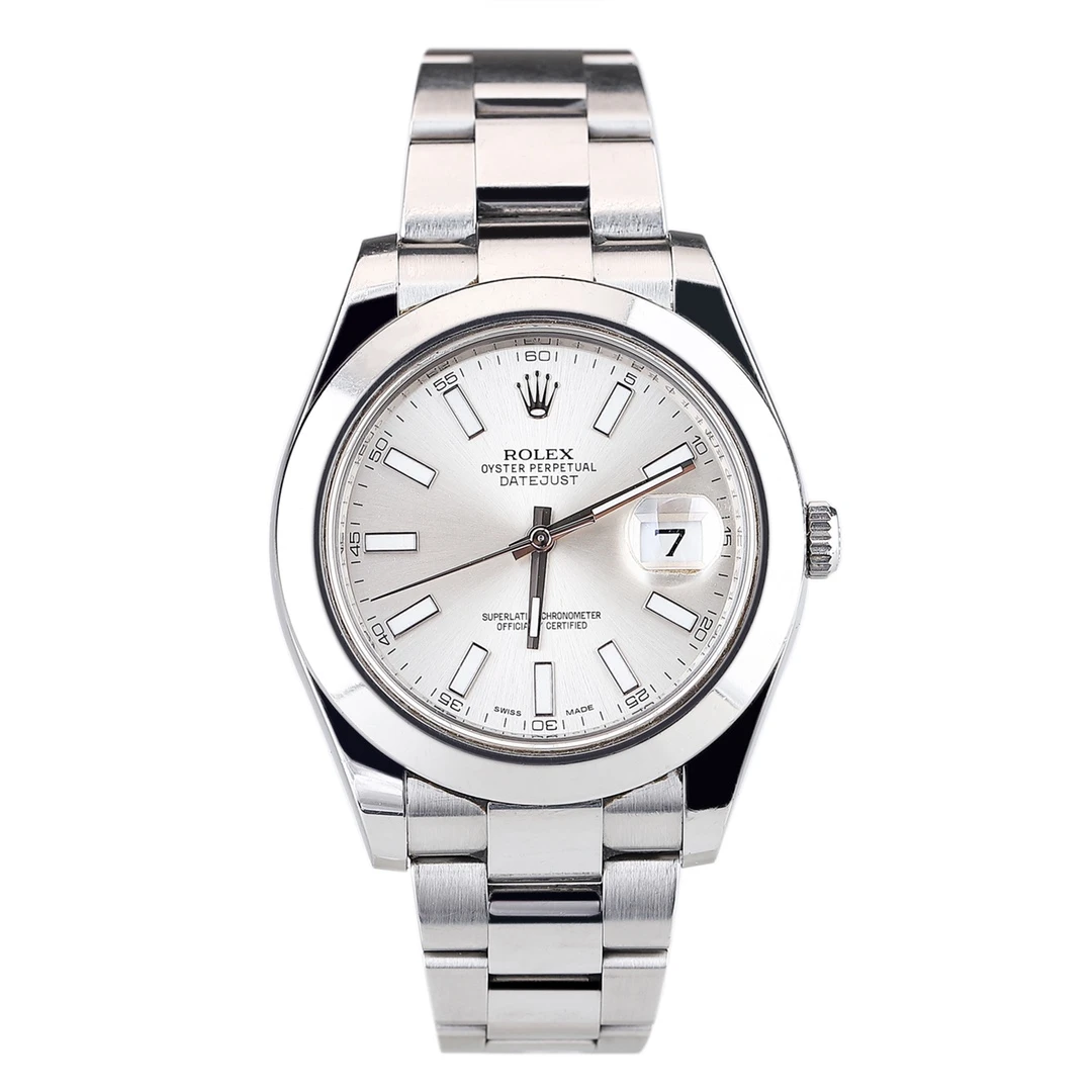 99新 Rolex/劳力士 日志系列男表/表径41mm/116300/白条刻