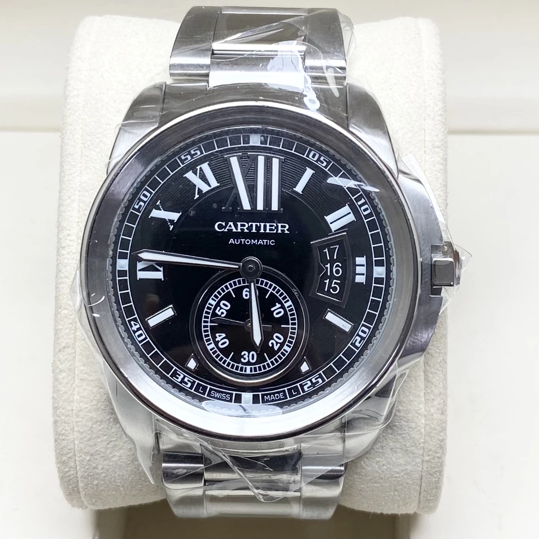 99新 Cartier/卡地亚 卡地亚卡历博/男表/自动机械/表径42MM/