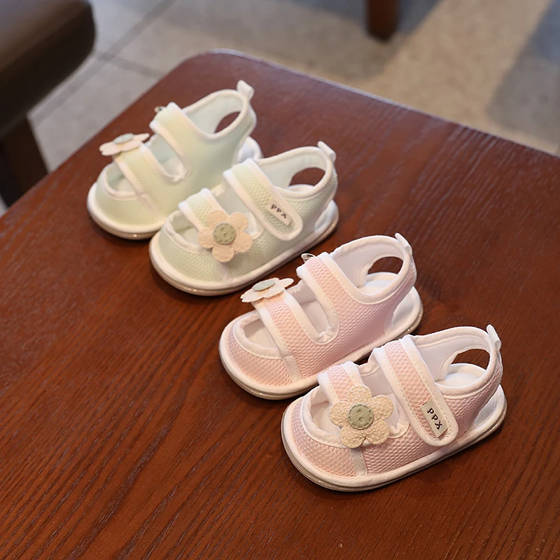 夏季婴幼儿宝宝凉鞋女0-1岁5-9个月软底学步鞋防滑不掉透气公主鞋