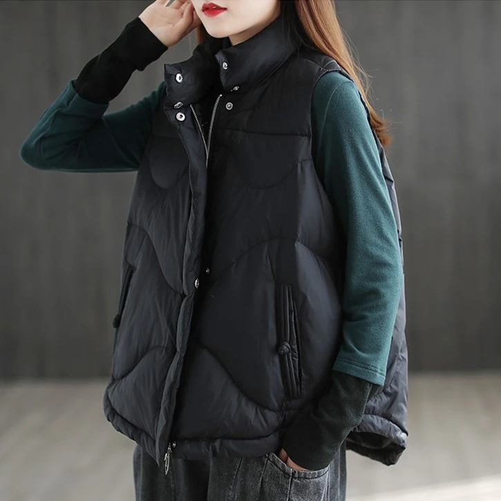 胖mm大码棉服马甲女秋冬新款宽松百搭时尚马夹外套背心外穿坎肩