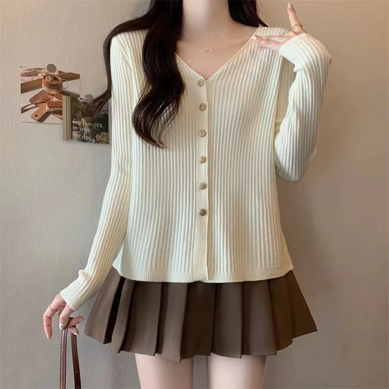 馨馨衣橱《501-550》显瘦轻奢百搭上衣女外套春秋洋气针织打底韩版