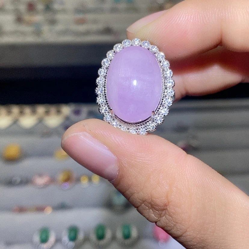 【闪购商品】烟晶戒指银S925镶嵌