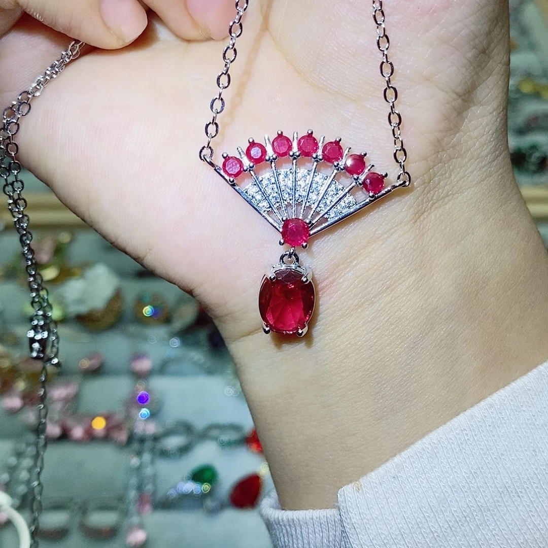 【闪购商品】绿水晶戒指银S925镶嵌