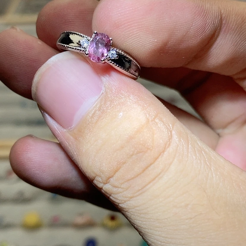 【闪购商品】烟晶戒指银S925镶嵌