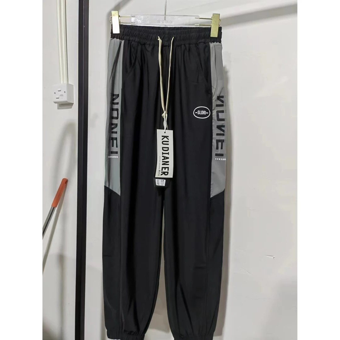 【1003-黑色】青少年夏季速干九分裤