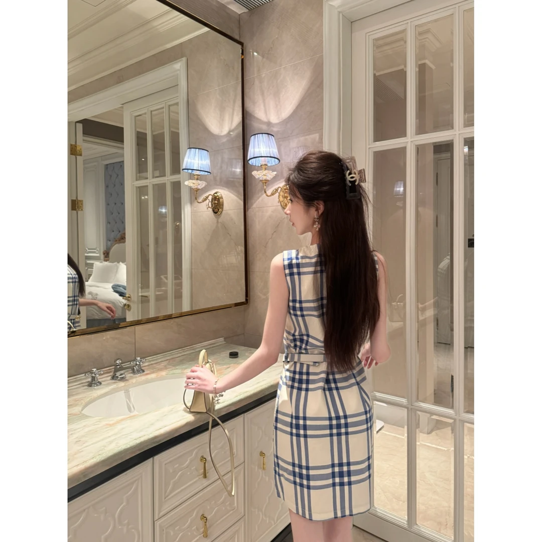 【Cikky定制】小众不撞款显瘦爆款超好看流行气质无袖时尚短裙子