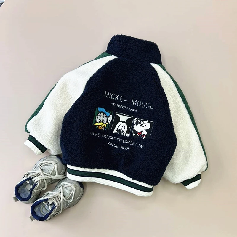 儿童秋冬装宝宝百搭潮衣服冬季小童洋气夹克上衣男童加厚外套童装
