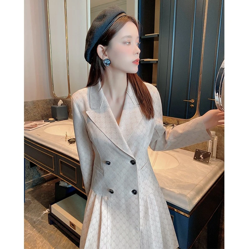 【语馨工厂】5782连衣裙女秋装2022年长袖女装收腰裙子