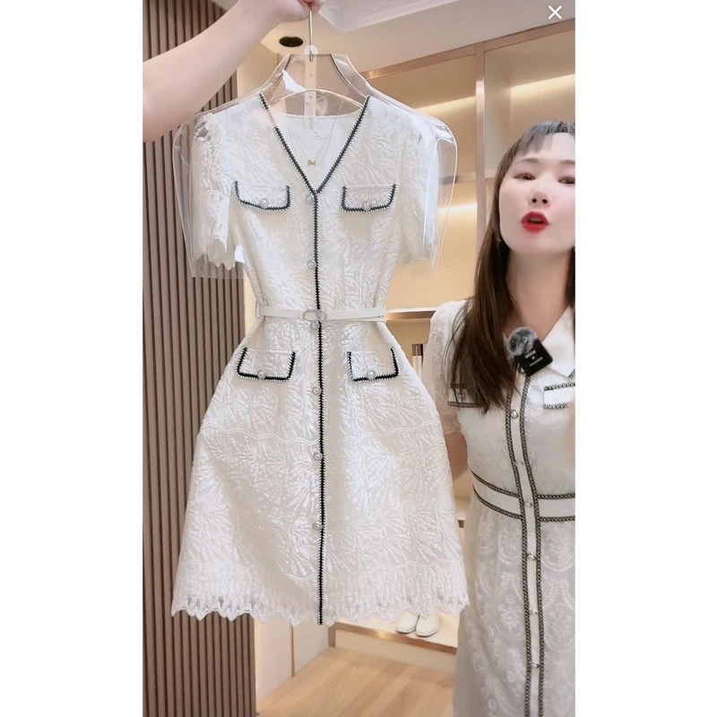 【门店飞1】9339时尚设计感西装夏季新款连衣裙