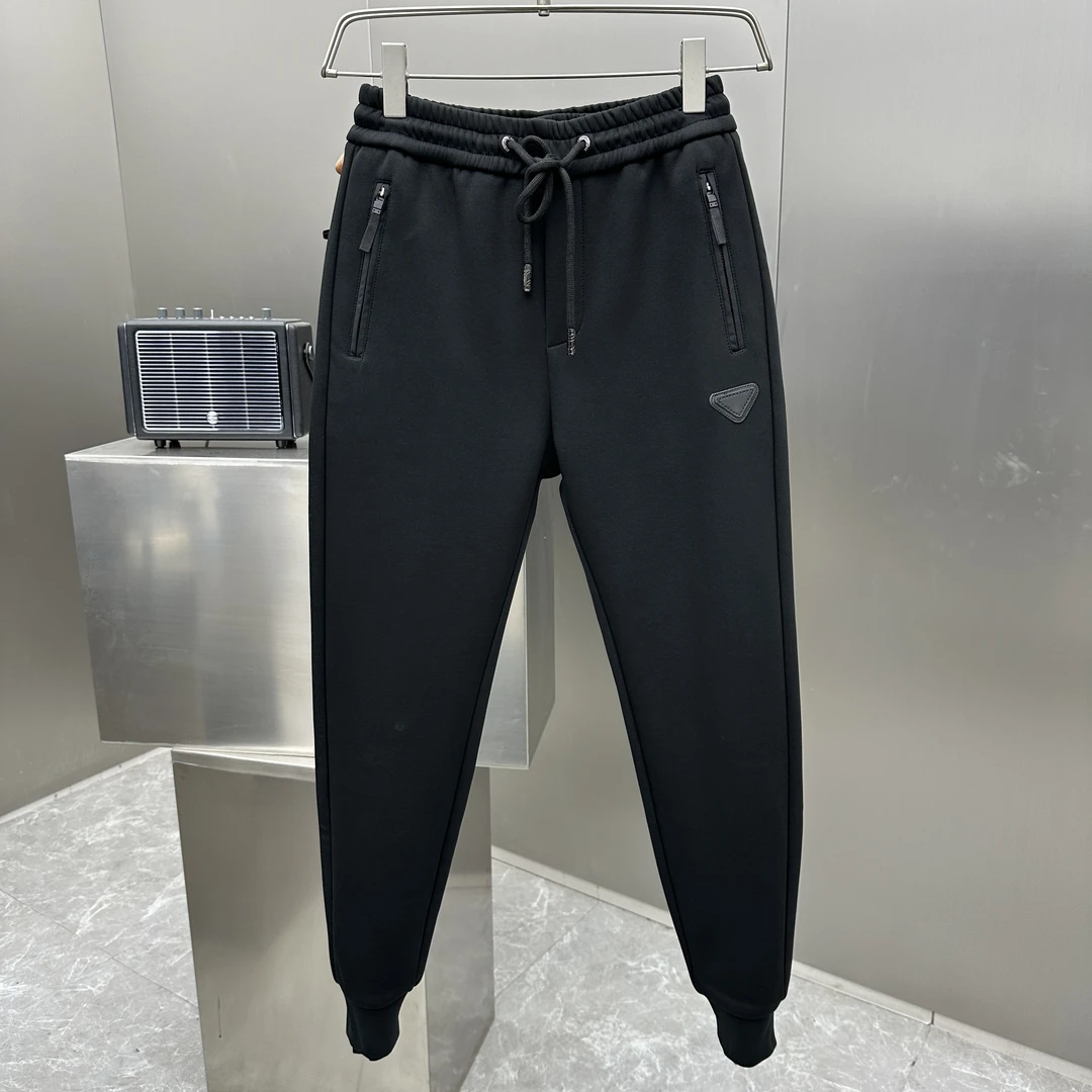 高克重 定制加厚面料 秋冬弹力束脚修身运动卫裤男时尚百搭休闲裤