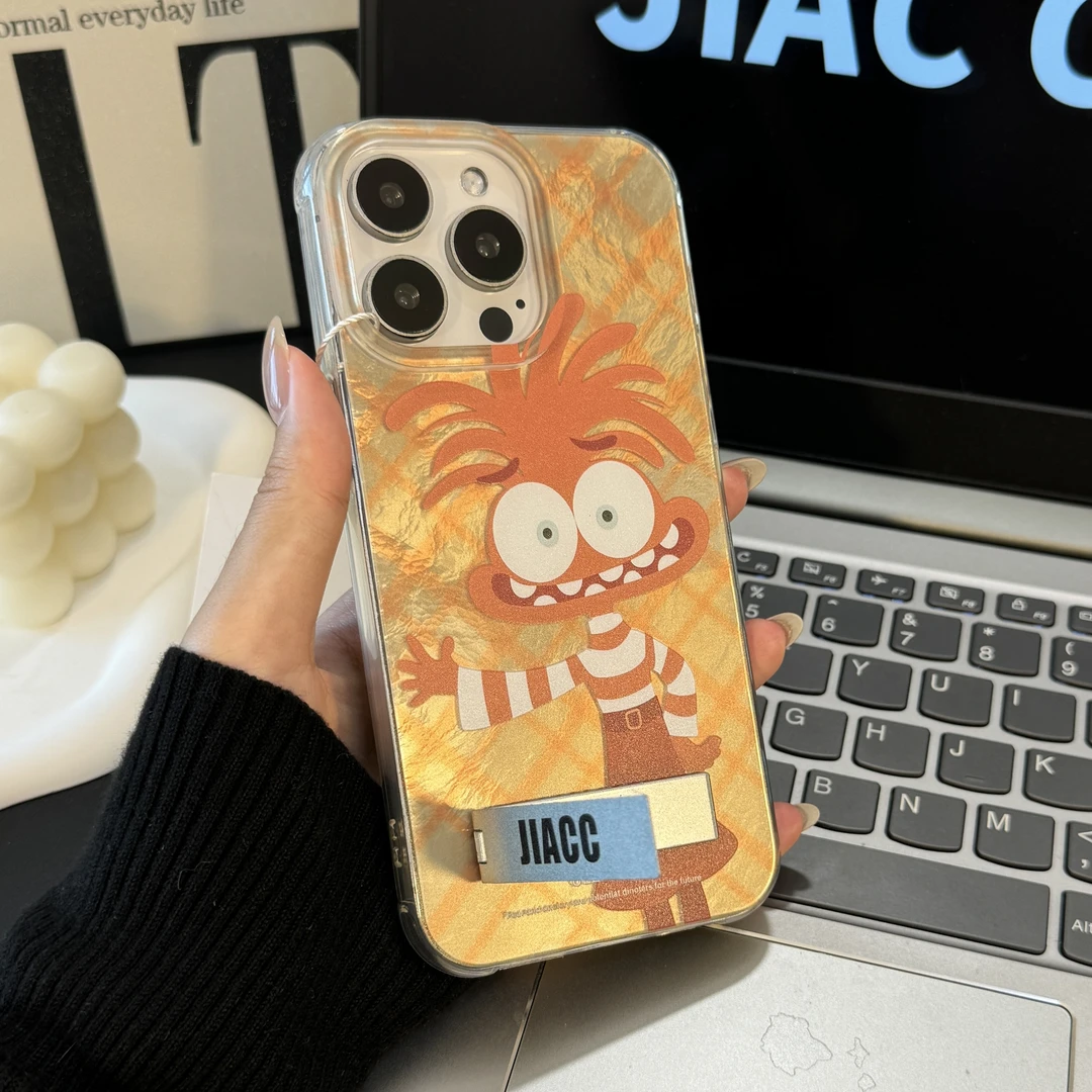 JIAC适用苹果华为OPPO小米vivo防摔hi焦焦可爱16pro创意冰川壳14