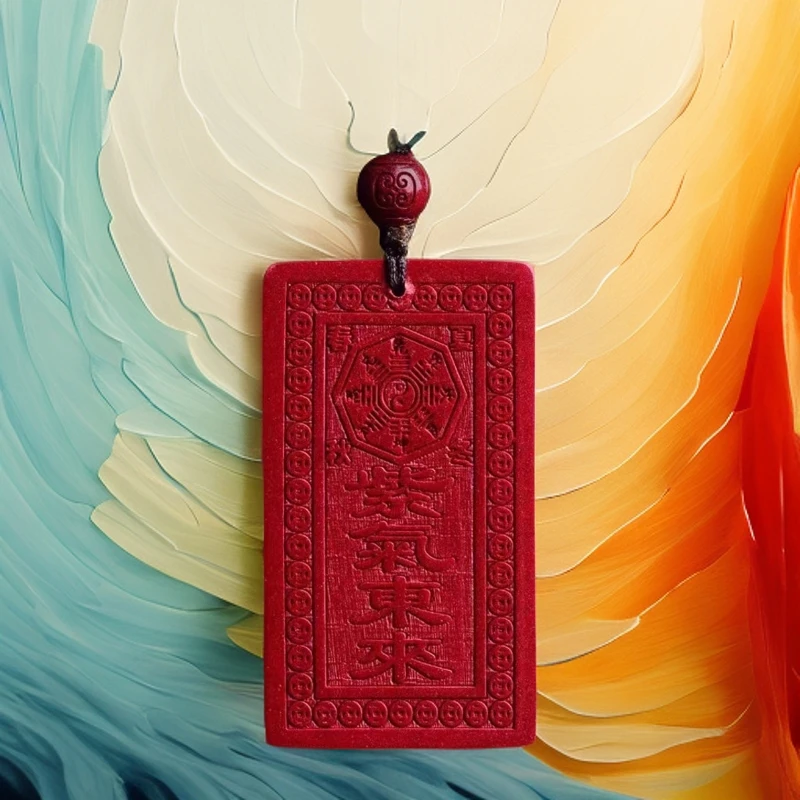 【YS专属】天官赐福紫氣東来灵砂牌吊坠礼品礼盒