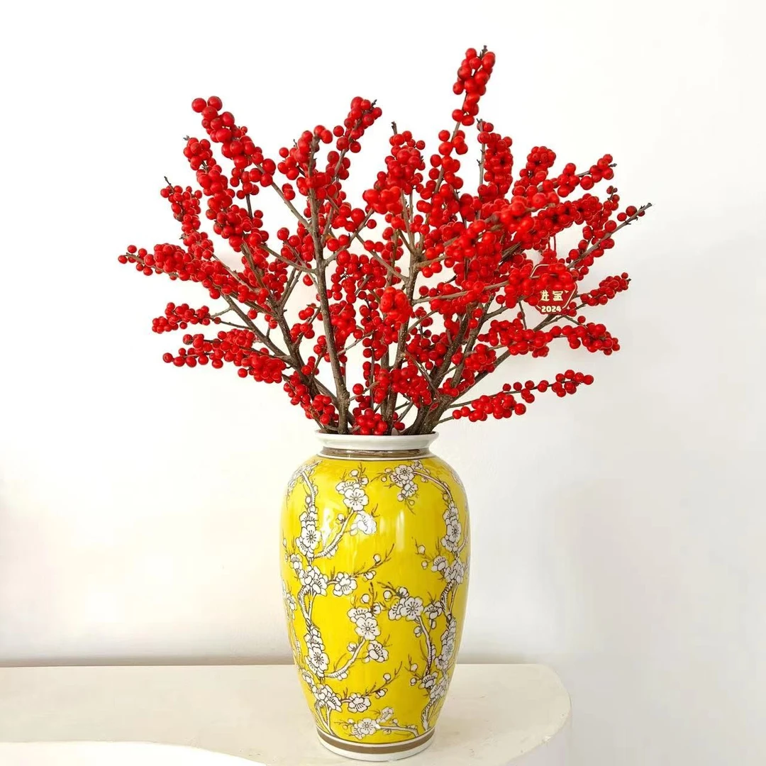 【小阿阮】手绘陶瓷花瓶【大唐富贵】新中式软装艺术客厅餐桌书房装饰