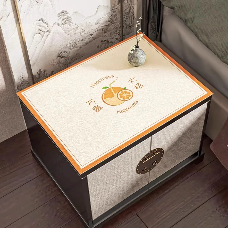 洗衣机微波炉简约轻奢防尘罩床头柜盖布防烫防水垫子垫布滚筒现代