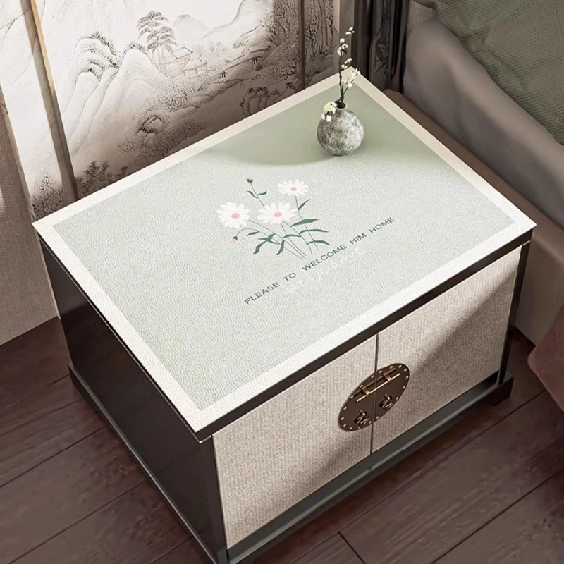 床头柜盖布防烫防水垫子轻奢现代简约垫布滚筒洗衣机微波炉防尘罩