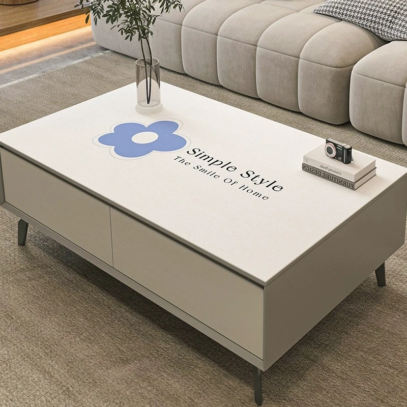 茶几桌布免洗防水防油客厅餐桌垫轻奢高级感软玻璃桌垫家用茶几垫