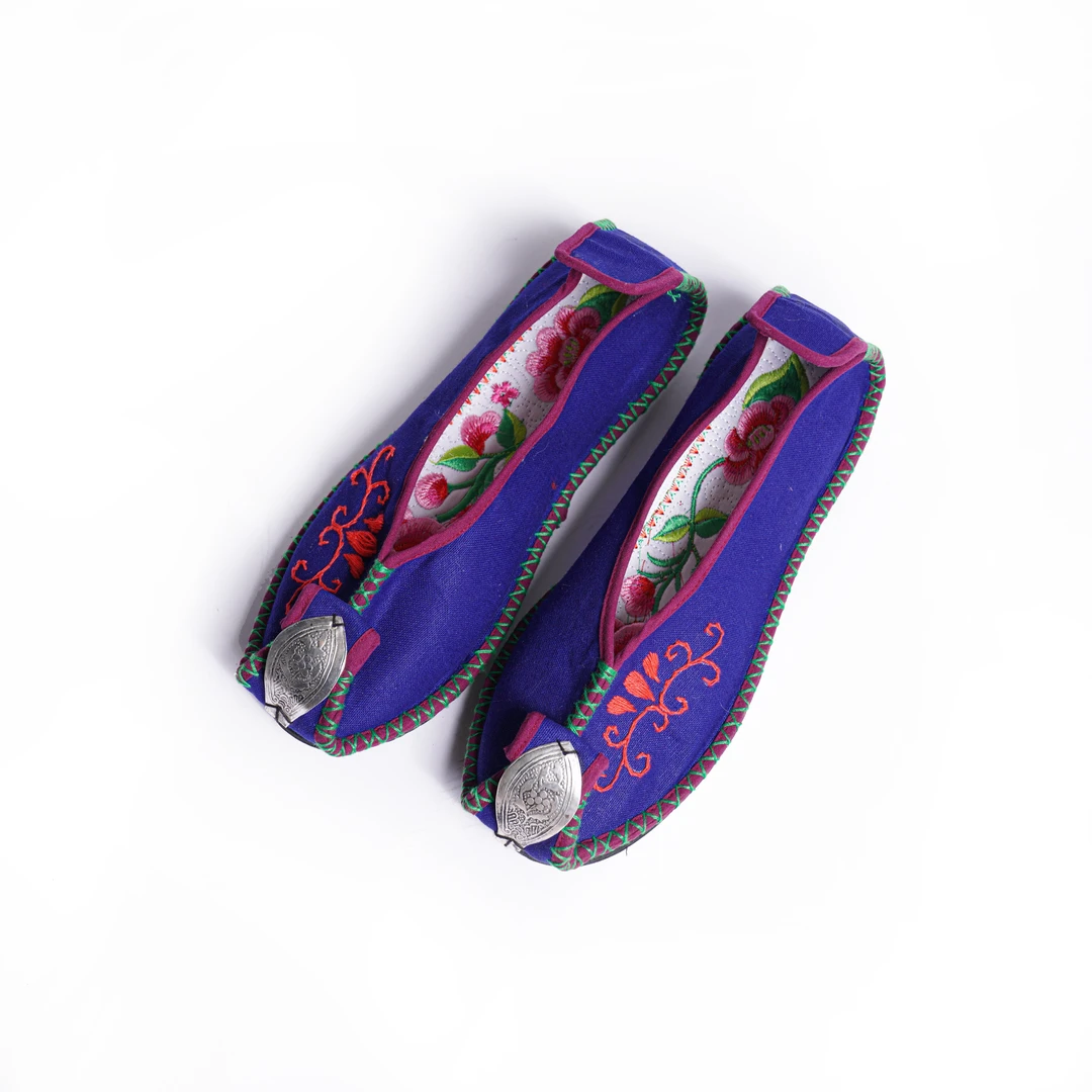 『十三娘』民族风绣花手工鞋苗银手工千层底布汉服鞋