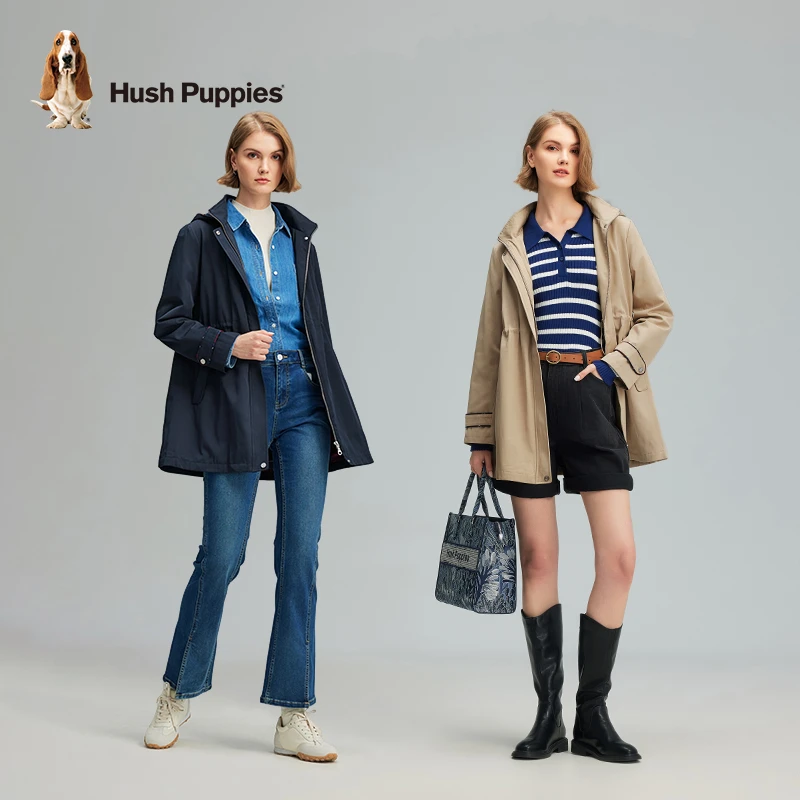 【垂坠不易皱】暇步士女装秋季通勤气质收腰中长款风衣HDFHJ235025