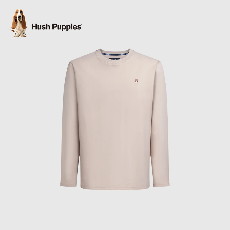 【轻磨毛四面弹】暇步士男装秋季简约舒适长袖T恤打底衫PC-22548D