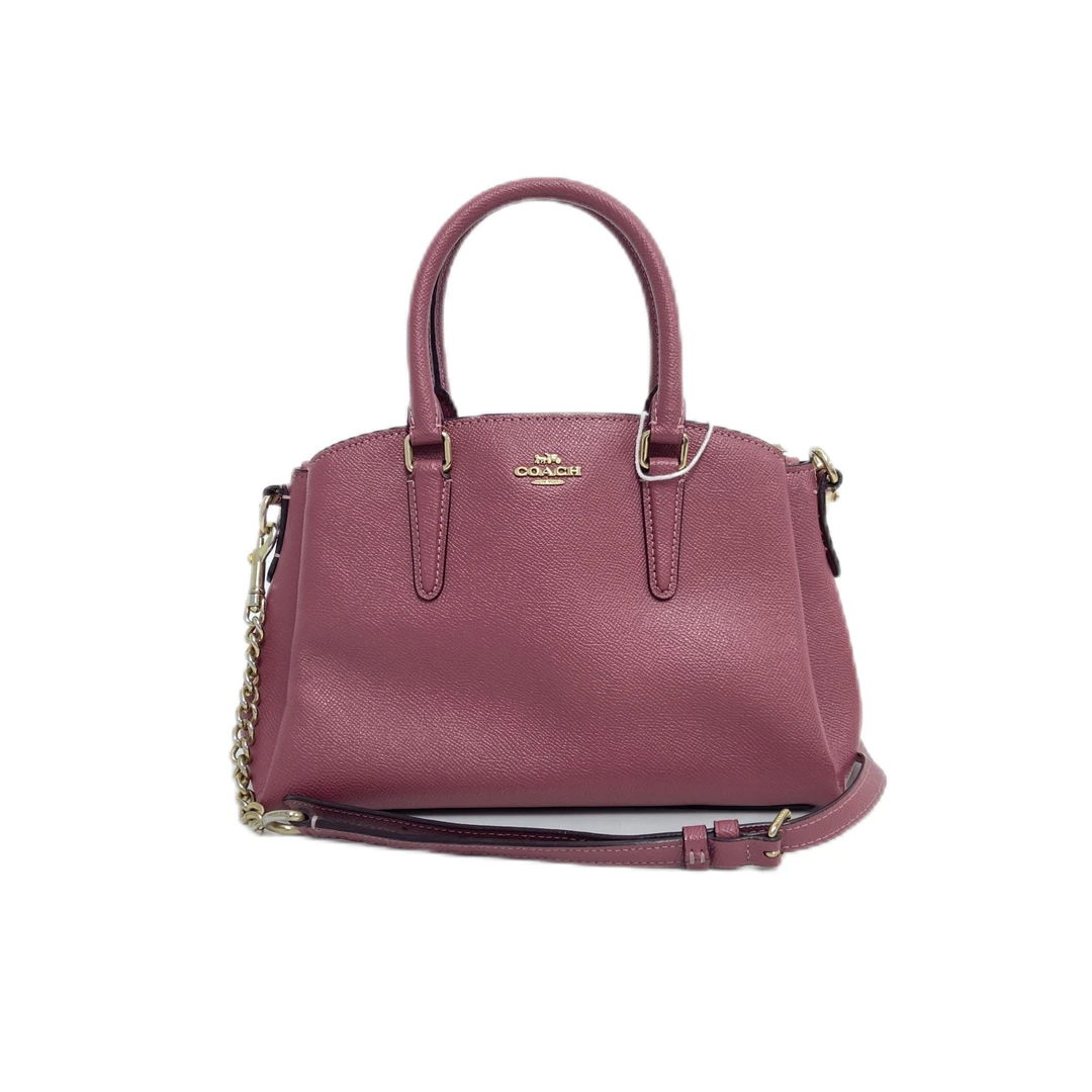 95新 COACH/蔻驰 玫粉色女士单肩手提包 AF-655-C
