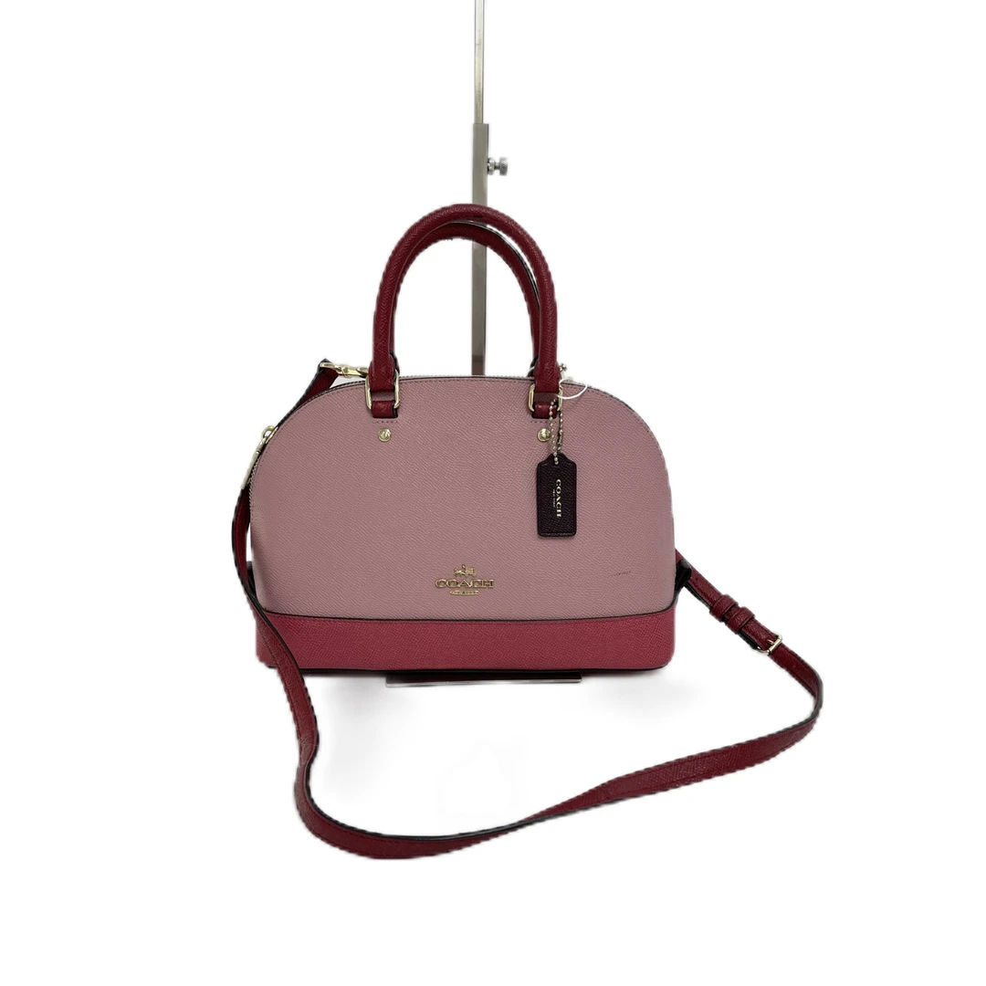 95新 COACH/蔻驰 全皮拼色单肩手提斜挎贝壳包 AF-1185-B