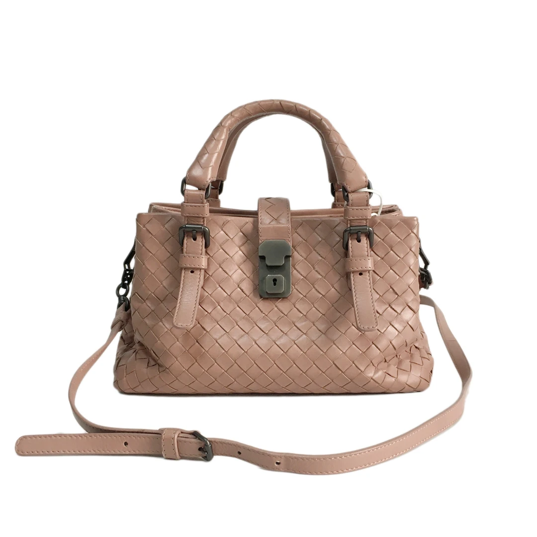 90新 BOTTEGA VENETA/葆蝶家 裸粉色ROMA罗马包 2404BV003