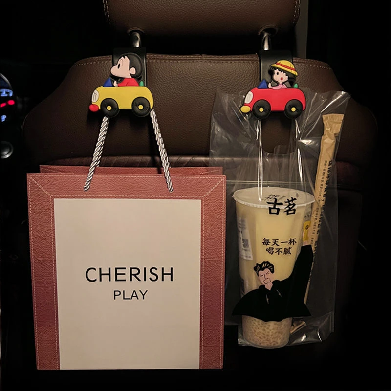 汽车挂钩椅背挂钩车载后座多功能可爱前后排座椅车内内饰用品大全