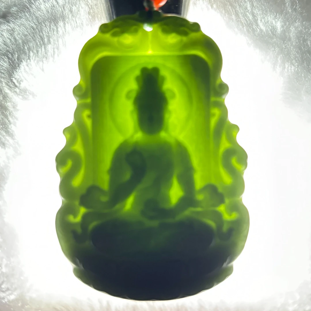 高端和田玉观音吊坠 抖音基地发货一物一证含礼盒33