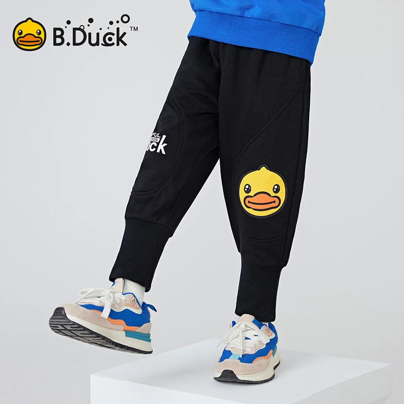 B.Duck小黄鸭童装束脚休闲裤时尚男童裤子春季新款 BF1563075