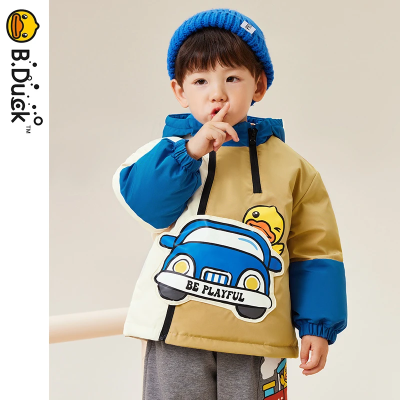 23秋上新B.Duck小黄鸭儿童冬季羽绒服男童保暖外套潮 BF5416063