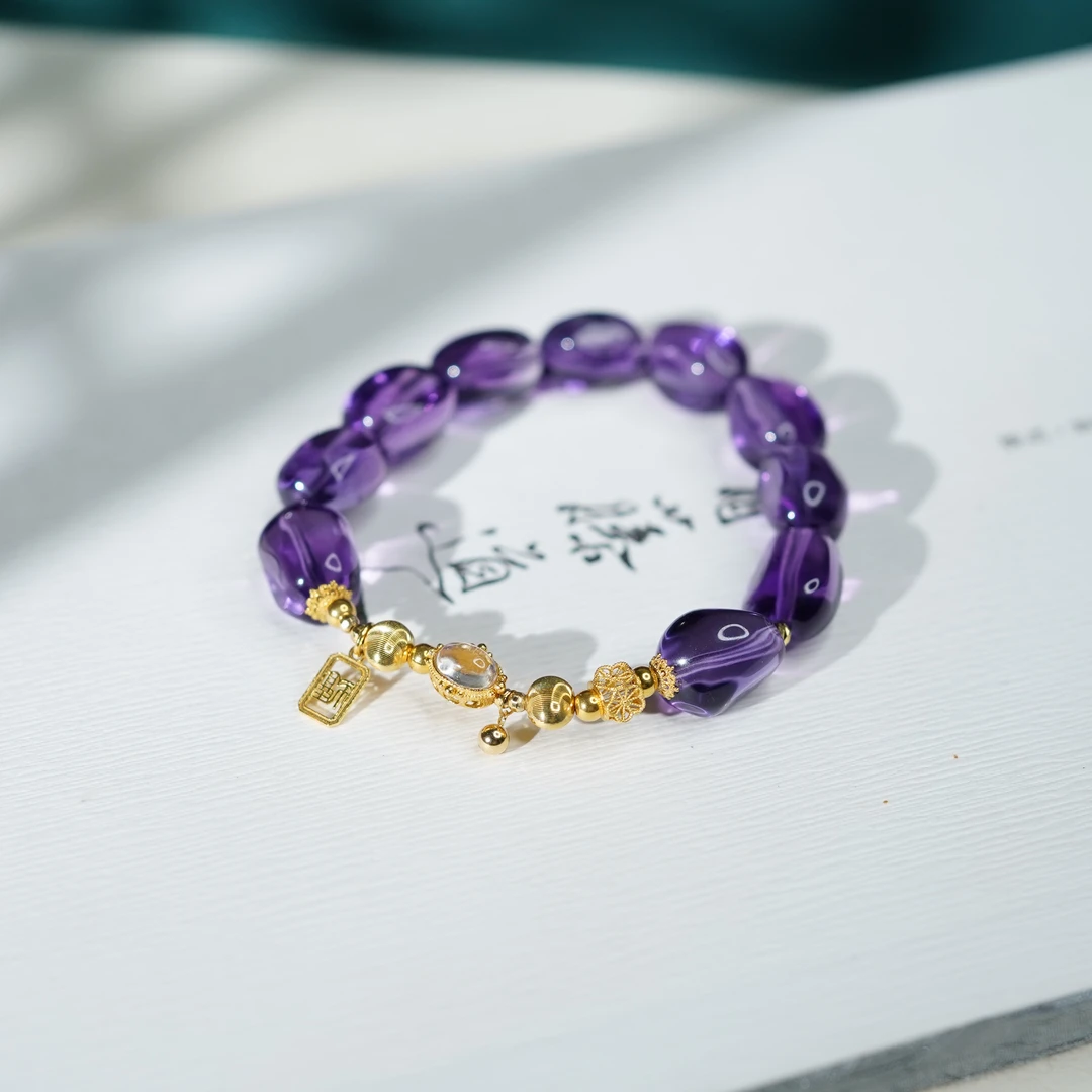 水晶*手串*18k金镶嵌