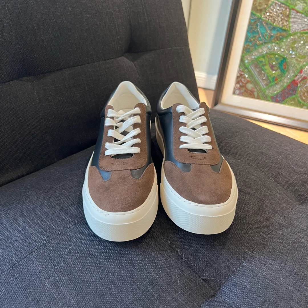 【MEINLY  CHEN】高端设计师款经典时尚低帮系带休闲鞋2440