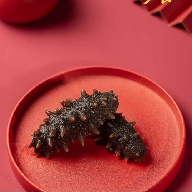 青岛即食海参30-40只左右加两只试吃活参加工包邮 5-7公分左右