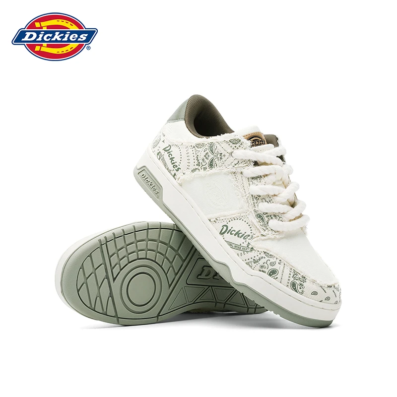 Dickies男鞋2025新款冬季透气面包鞋百搭时尚潮流休闲板鞋低帮款