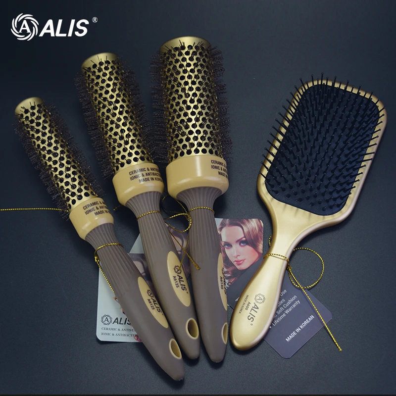 1+1剪刀行 ALIS卷发梳子纳米热能负离子毛滚梳美发梳子专业造型梳