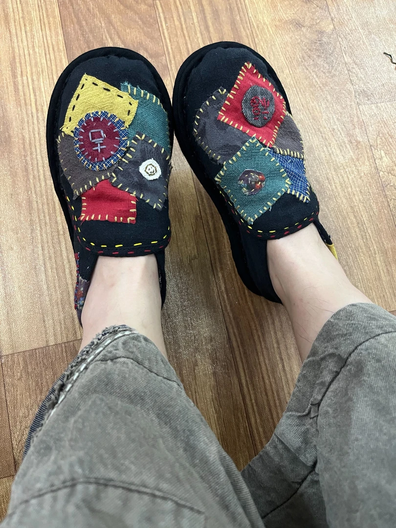 纯手工千层底百家布亚麻透气吸汗轻质布鞋2025复古民族风软底时尚