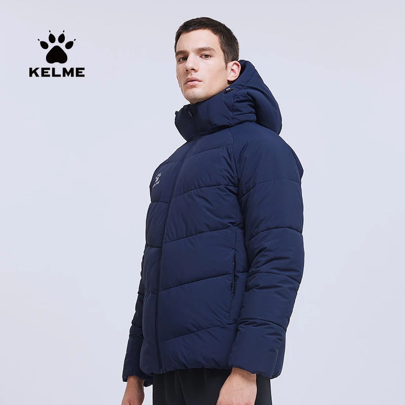 KELME卡尔美精选保暖运动棉服秋冬足球训练短款加厚棉衣外套男