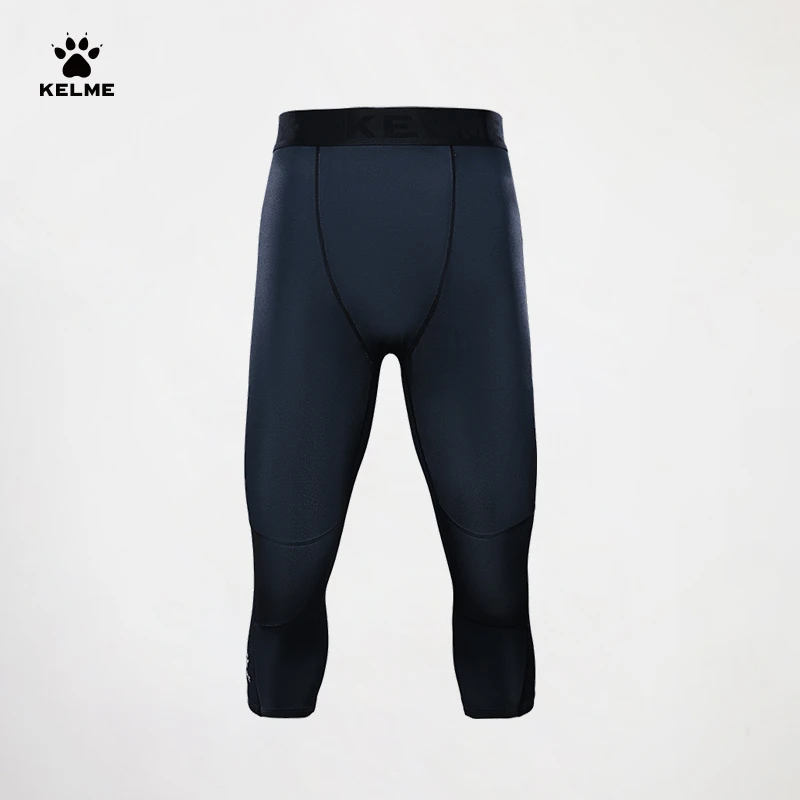 KELME卡尔美七分健身裤男士运动跑步训练打底紧身裤透气裤子RZ