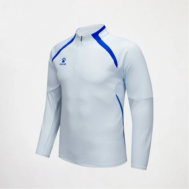 KELME卡尔美足球训练套头衫男秋季跑步运动半拉链立领卫衣RZ