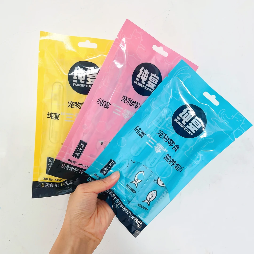 纯宴鲜肉猫条 3种口味 0胶 0淀 0诱食剂