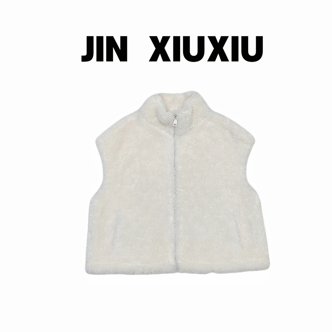 【金秀秀】【深圳出品】1395秋冬新款立领拉链羊羔绒外套