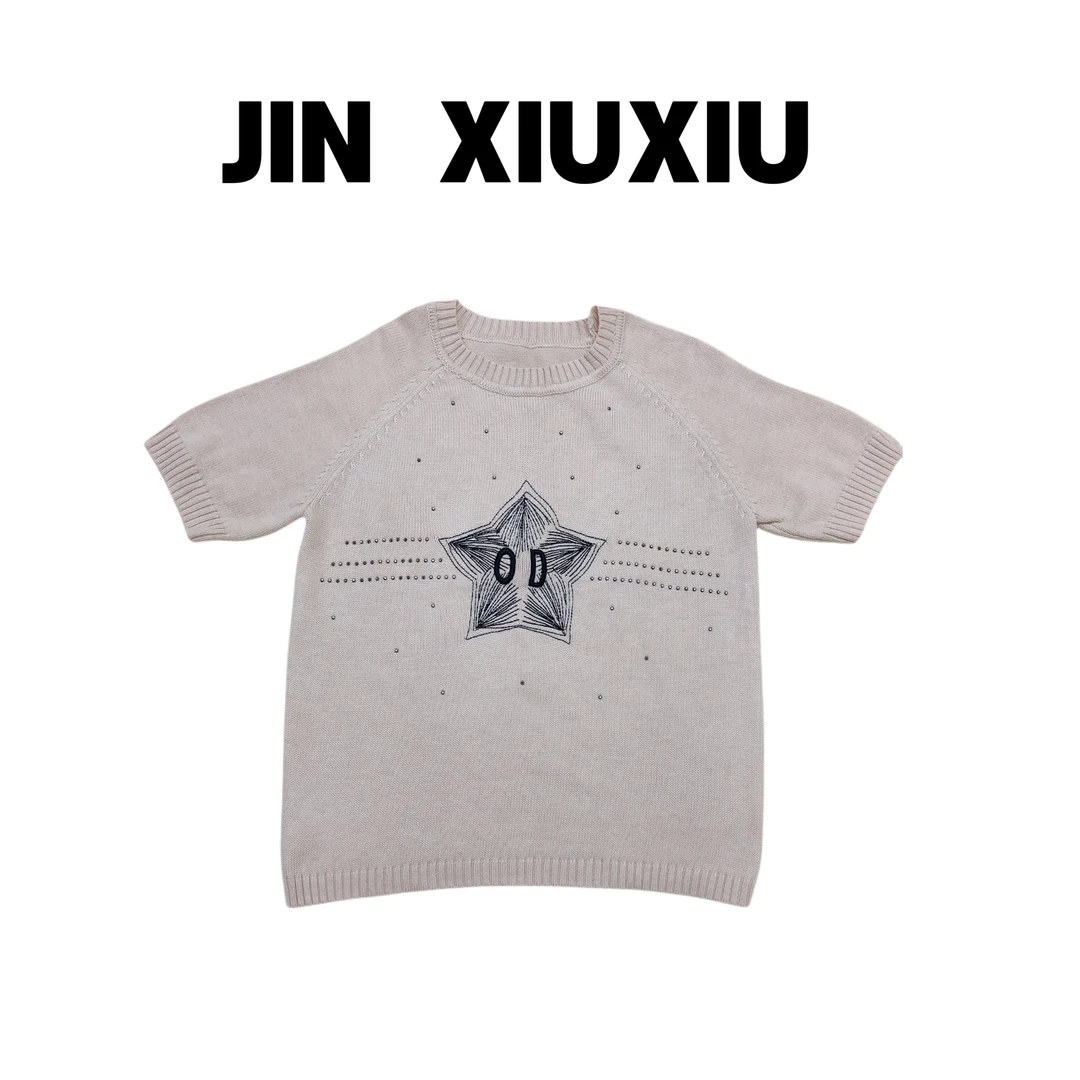 【金秀秀】873韩国东大门新款春季短袖上衣